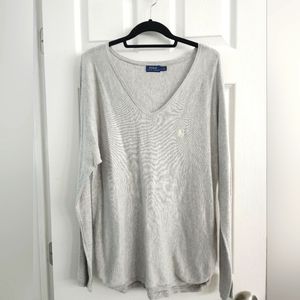 Grey Ralph Lauren sweater, L